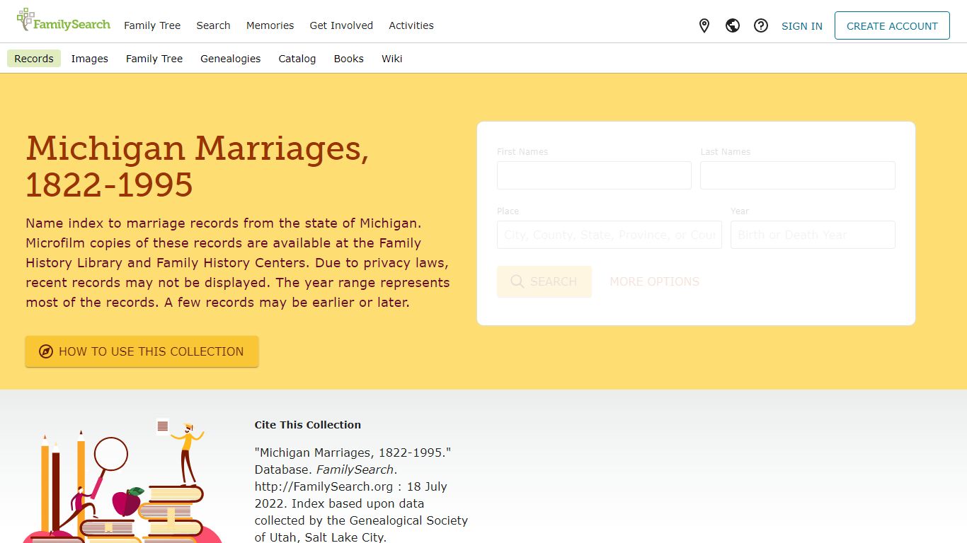 Michigan Marriages, 1822-1995 • FamilySearch